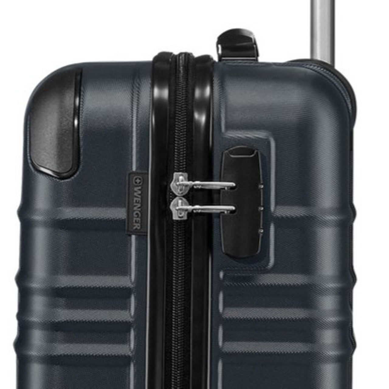 Wenger Amplar Large Hardside Suitcase Navy Blue Luggage