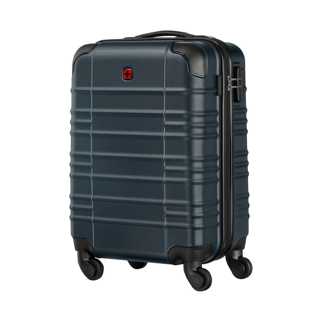 Wenger Amplar Lightweight Blue Carry-On Suitcase With Wheels