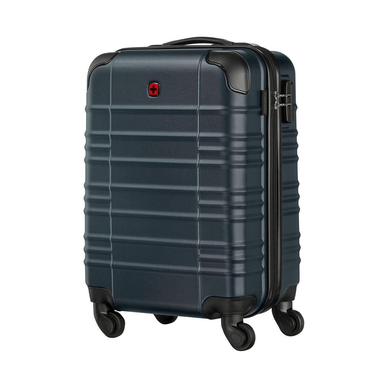 Wenger Amplar Lightweight Blue Carry-On Suitcase With Wheels