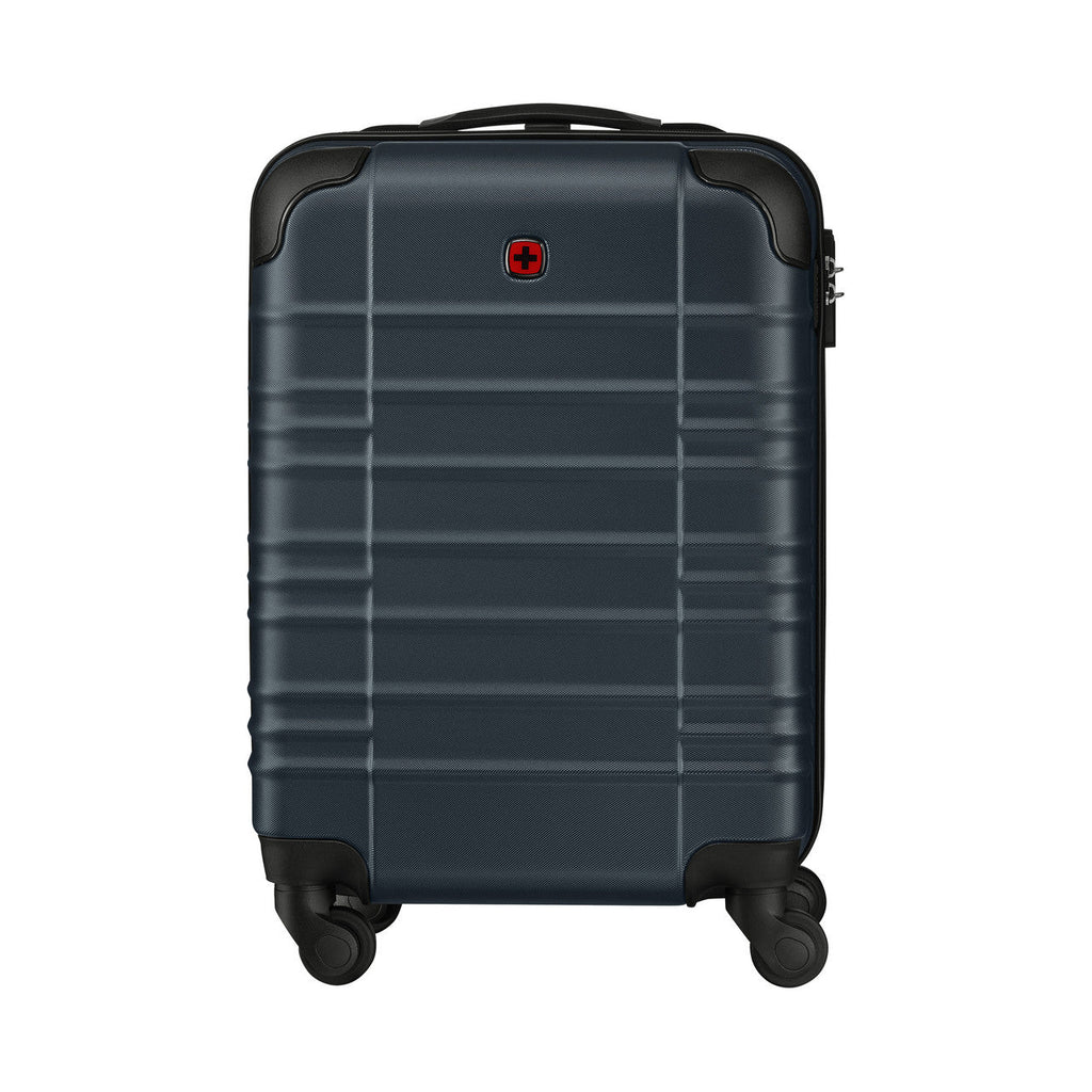 Wenger Amplar Lightweight Blue Carry-On Suitcase With Wheels