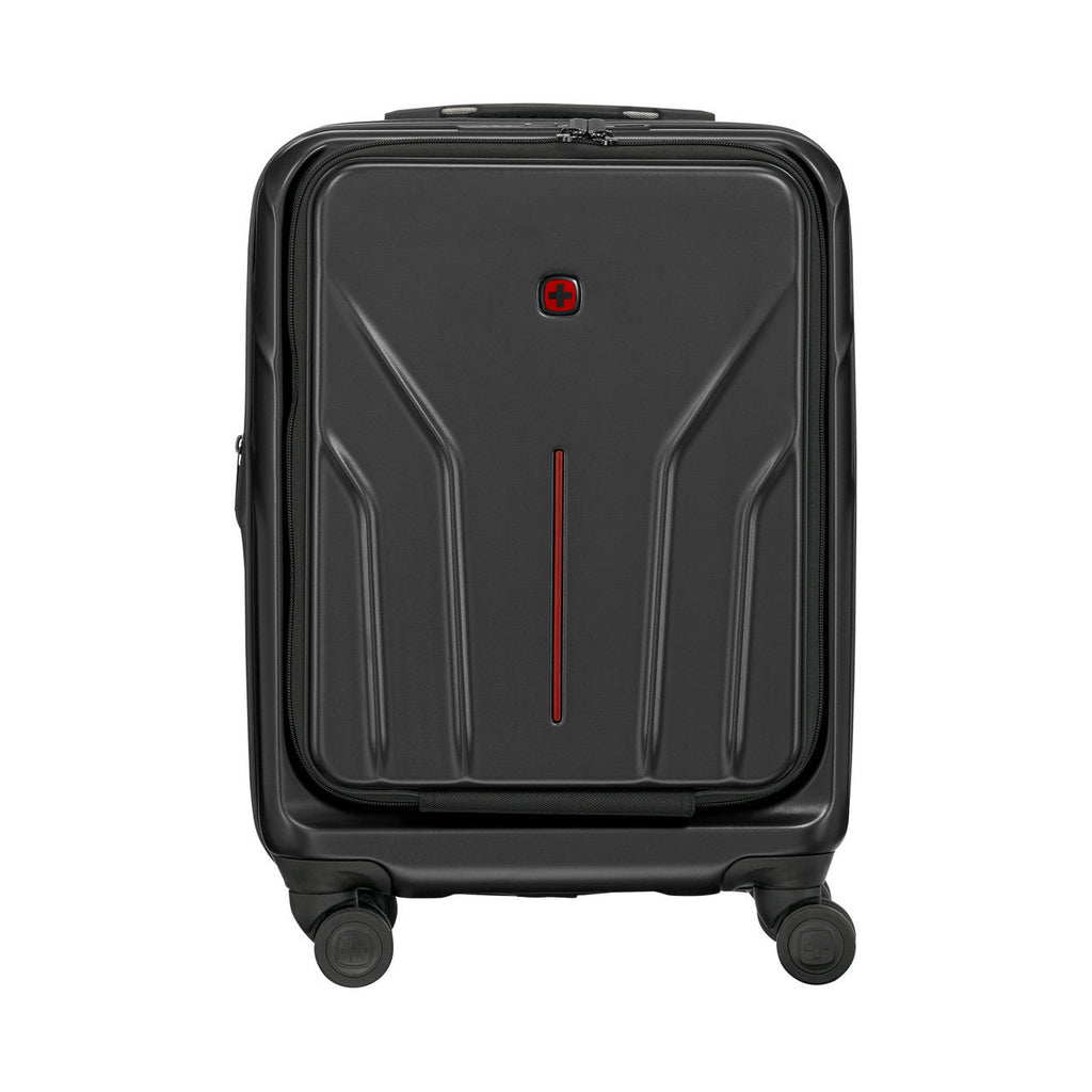 Wenger Amplix Hardside Carry-on Luggage with USB Ports Black