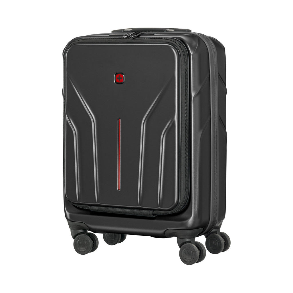 Wenger Amplix Hardside Carry-on Luggage with USB Ports Black