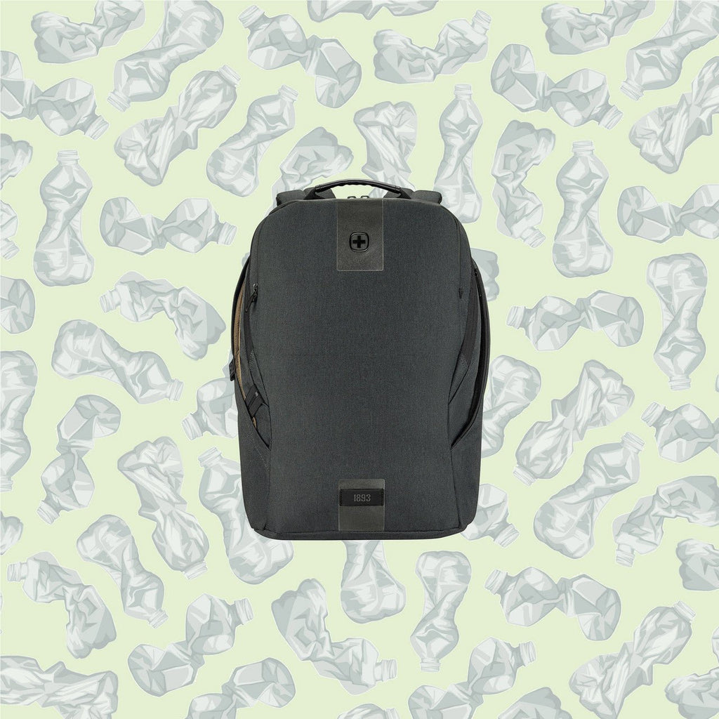 Wenger Eco Smart 16 Inch Laptop Backpack Recycled Charcoal