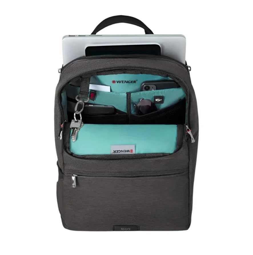 Wenger MX Reload 14 Inch Laptop Backpack Heather Grey