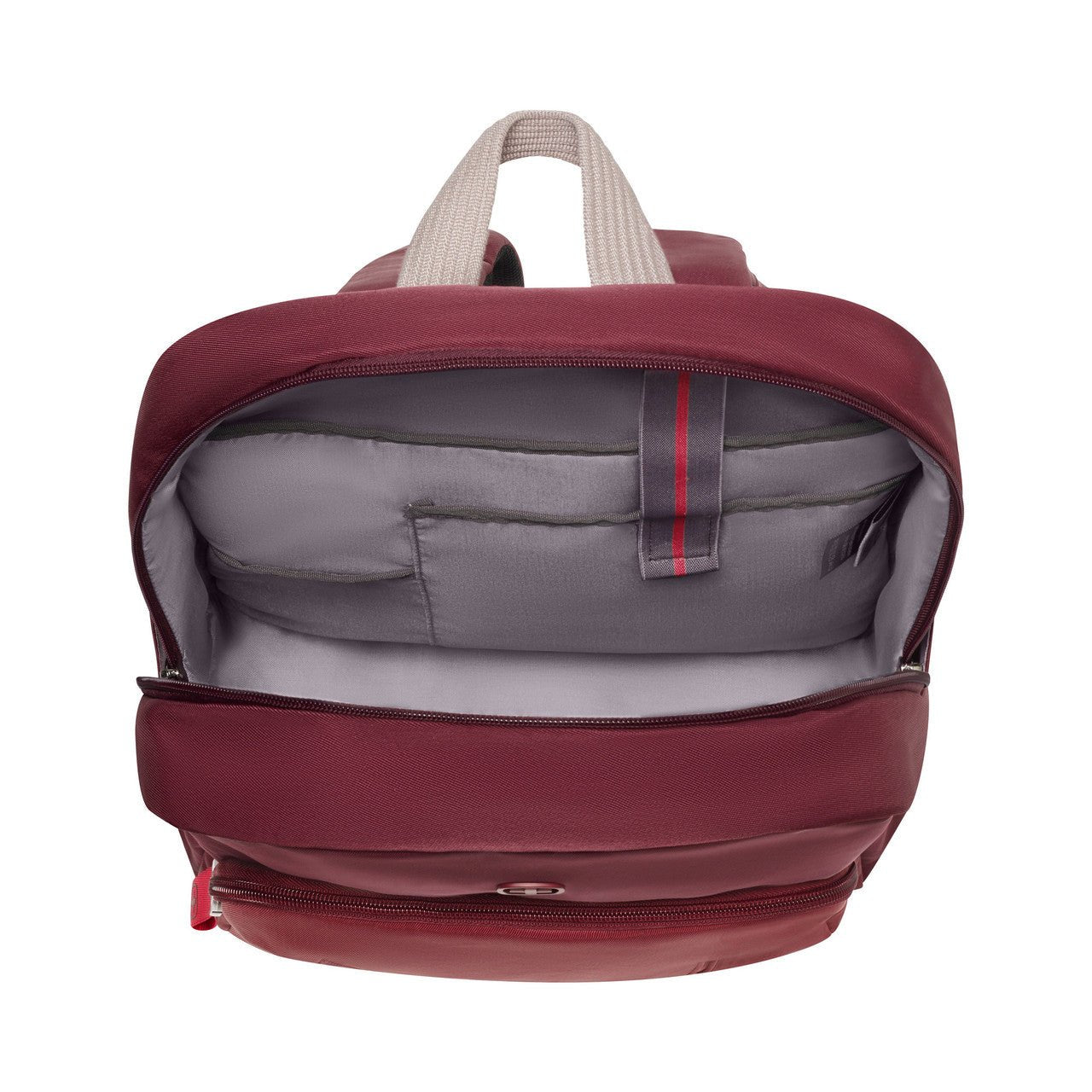 Wenger Red Laptop Backpack 15.6 Inch With Trolley Strap