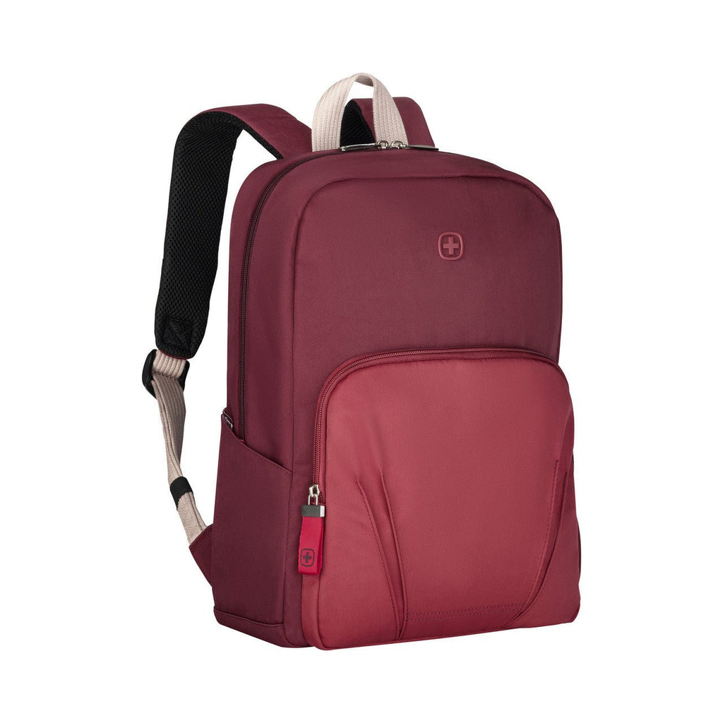 Wenger Red Laptop Backpack 15.6 Inch With Trolley Strap