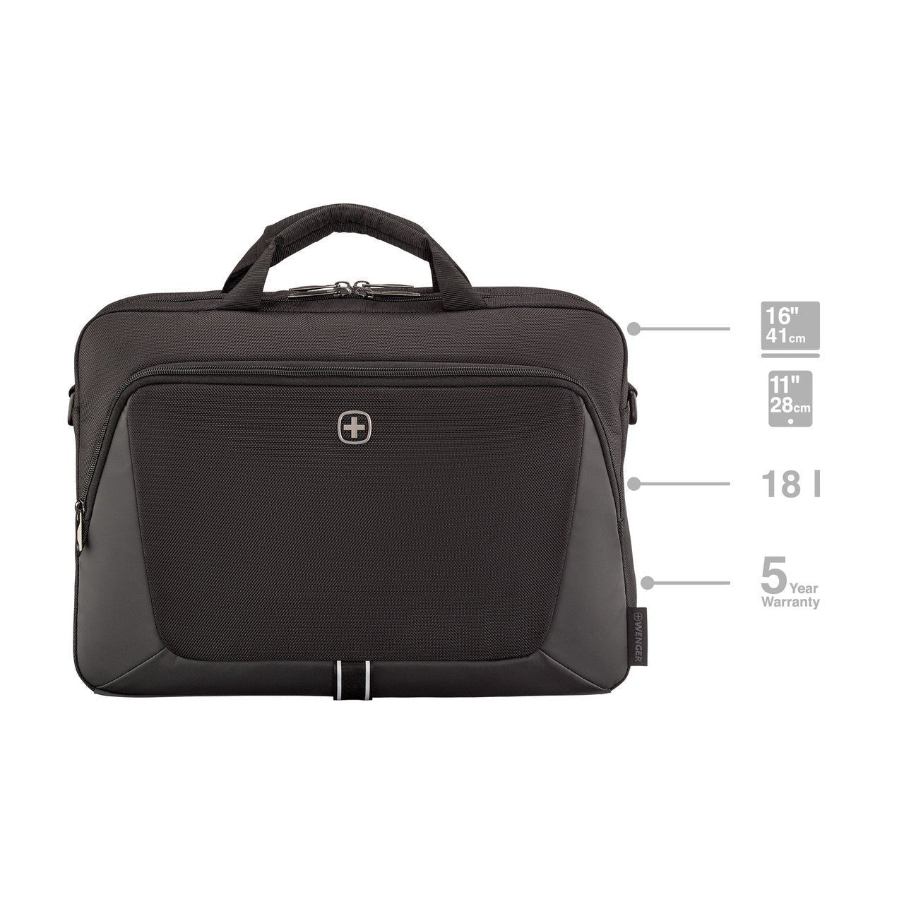 Wenger Sustainable Laptop Briefcase 16 Inch With Trolley Strap