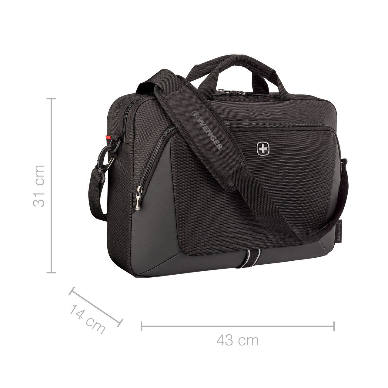 Wenger Sustainable Laptop Briefcase 16 Inch With Trolley Strap