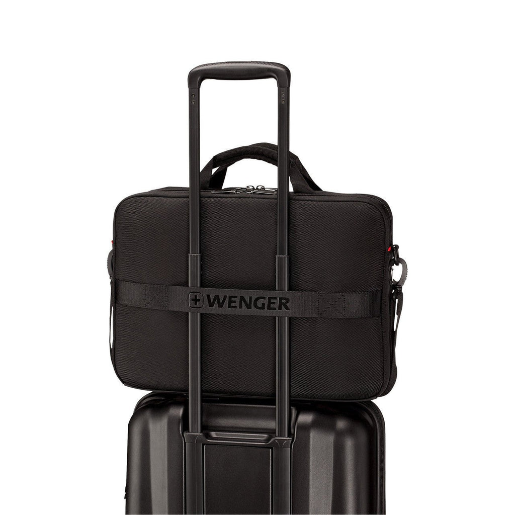 Wenger Sustainable Laptop Briefcase 16 Inch With Trolley Strap